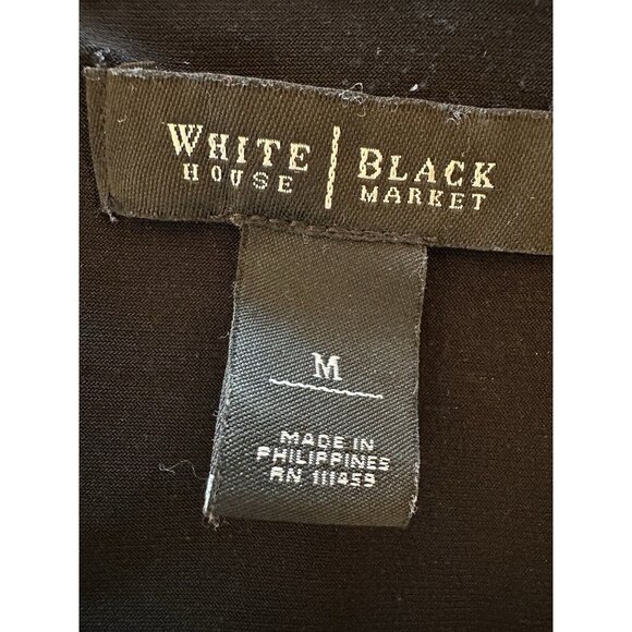 White House Black Market Scallop Victorian Lace Shift Cocktail‎ Party Dress Sz M - Picture 8 of 11